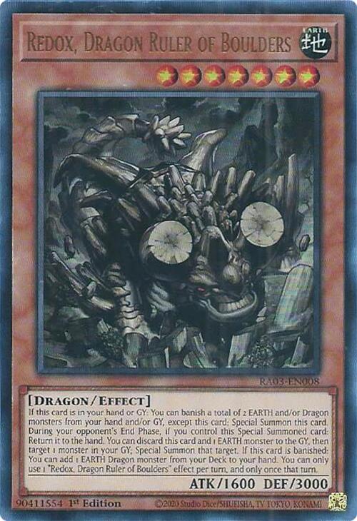 Redox, Dragon Ruler of Boulders (UR) [RA03-EN008] Ultra Rare | Event Horizon Hobbies CA