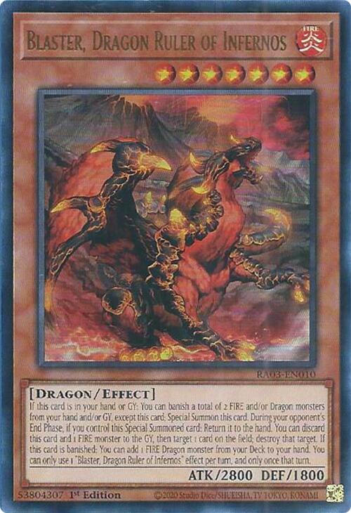 Blaster, Dragon Ruler of Infernos (UR) [RA03-EN010] Ultra Rare | Event Horizon Hobbies CA