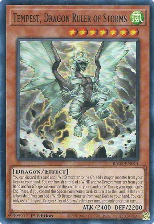 Tempest, Dragon Ruler of Storms [RA03-EN011] Super Rare | Event Horizon Hobbies CA