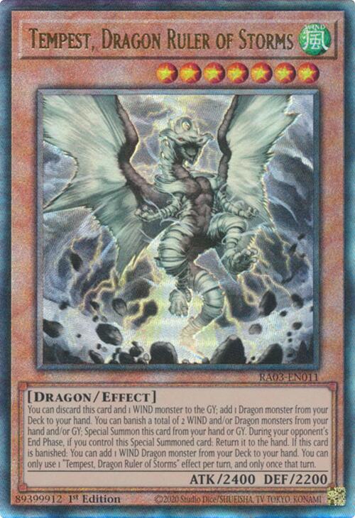 Tempest, Dragon Ruler of Storms (UTR) [RA03-EN011] Prismatic Ultimate Rare | Event Horizon Hobbies CA