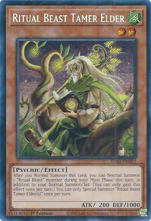 Ritual Beast Tamer Elder (Secret Rare) [RA03-EN012] Secret Rare | Event Horizon Hobbies CA