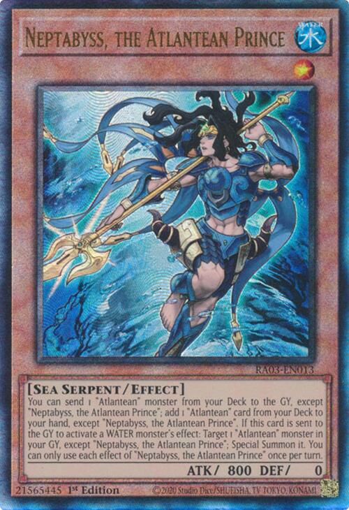 Neptabyss, the Atlantean Prince (UTR) [RA03-EN013] Prismatic Ultimate Rare | Event Horizon Hobbies CA