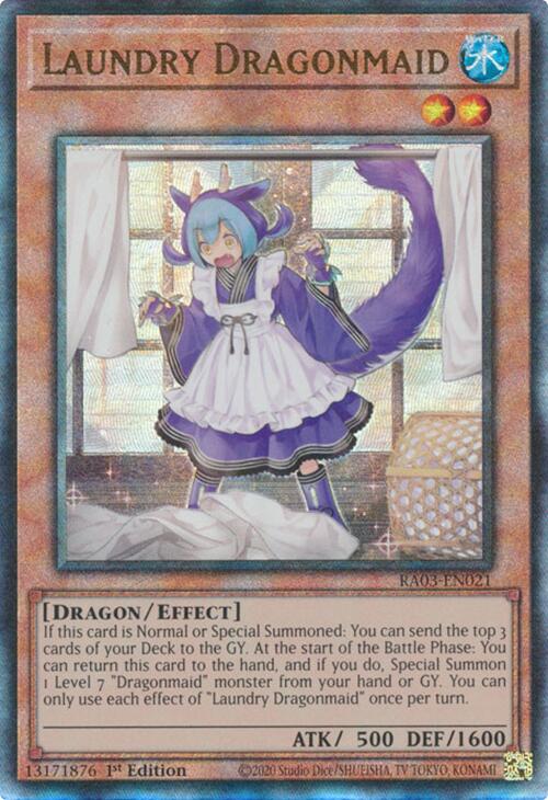 Laundry Dragonmaid (UTR) [RA03-EN021] Prismatic Ultimate Rare | Event Horizon Hobbies CA