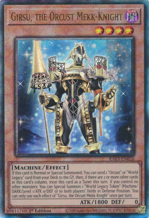 Girsu, the Orcust Mekk-Knight (UTR) [RA03-EN026] Prismatic Ultimate Rare | Event Horizon Hobbies CA