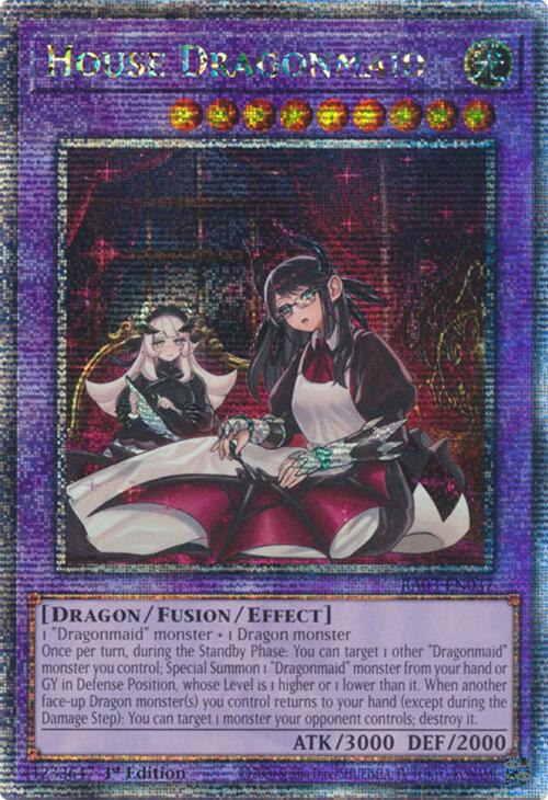 House Dragonmaid (Alternate Art) (Quarter Century Secret Rare) [RA03-EN037] Quarter Century Secret Rare | Event Horizon Hobbies CA