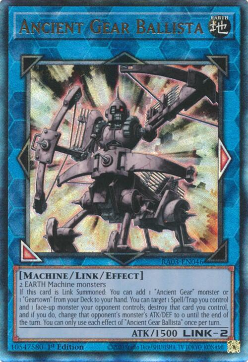 Ancient Gear Ballista (UTR) [RA03-EN046] Prismatic Ultimate Rare | Event Horizon Hobbies CA