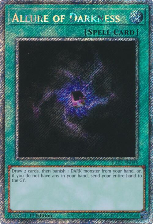 Allure of Darkness (Platinum Secret Rare) [RA03-EN055] Platinum Secret Rare | Event Horizon Hobbies CA