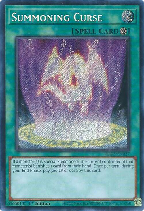 Summoning Curse (Secret Rare) [RA03-EN057] Secret Rare | Event Horizon Hobbies CA