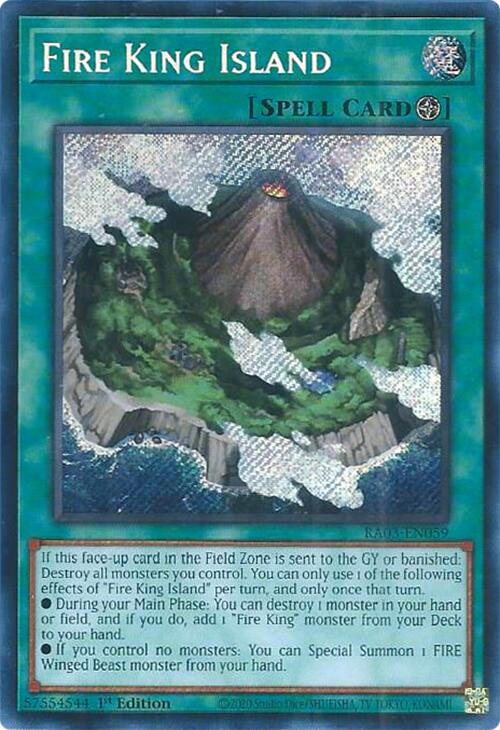 Fire King Island (Secret Rare) [RA03-EN059] Secret Rare | Event Horizon Hobbies CA