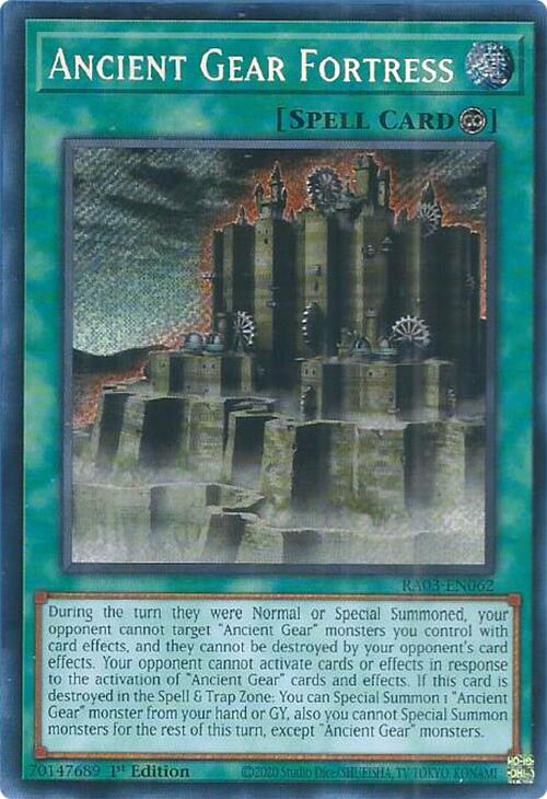 Ancient Gear Fortress (Secret Rare) [RA03-EN062] Secret Rare | Event Horizon Hobbies CA