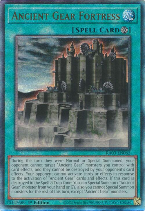 Ancient Gear Fortress (UTR) [RA03-EN062] Prismatic Ultimate Rare | Event Horizon Hobbies CA