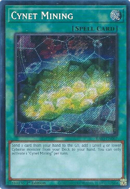 Cynet Mining (Secret Rare) [RA03-EN067] Secret Rare | Event Horizon Hobbies CA