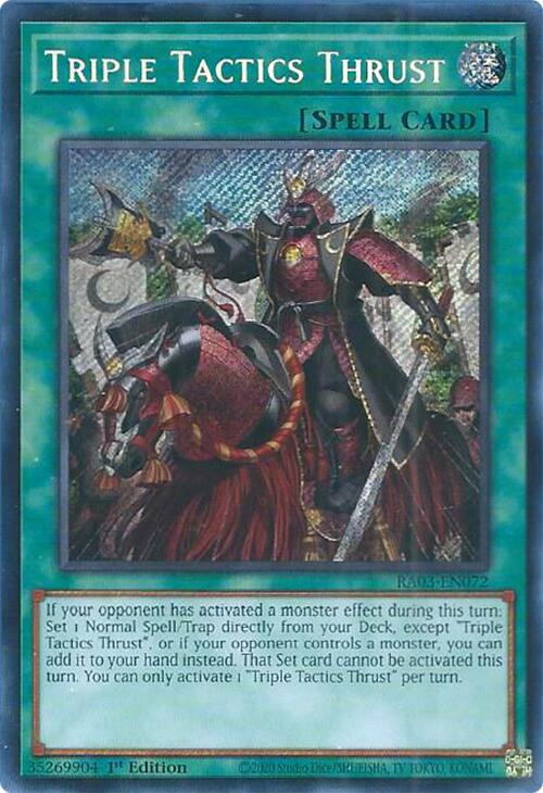 Triple Tactics Thrust (Secret Rare) [RA03-EN072] Secret Rare | Event Horizon Hobbies CA