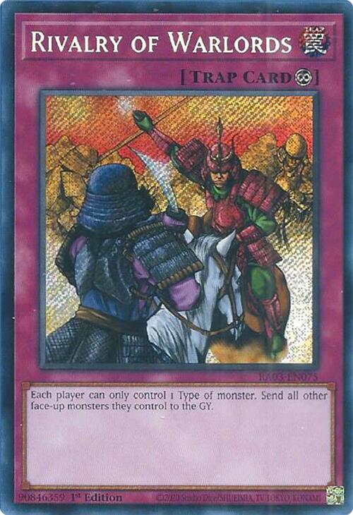 Rivalry of Warlords (Secret Rare) [RA03-EN075] Secret Rare | Event Horizon Hobbies CA