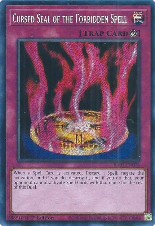 Cursed Seal of the Forbidden Spell (Secret Rare) [RA03-EN076] Secret Rare | Event Horizon Hobbies CA