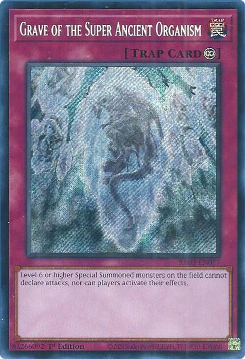 Grave of the Super Ancient Organism (Secret Rare) [RA03-EN077] Secret Rare | Event Horizon Hobbies CA