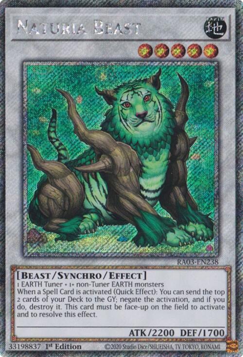 Naturia Beast (Platinum Secret Rare) [RA03-EN238] Platinum Secret Rare | Event Horizon Hobbies CA