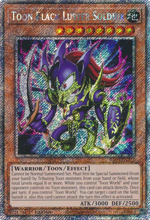 Toon Black Luster Soldier (Platinum Secret Rare) [RA03-EN272] Platinum Secret Rare | Event Horizon Hobbies CA