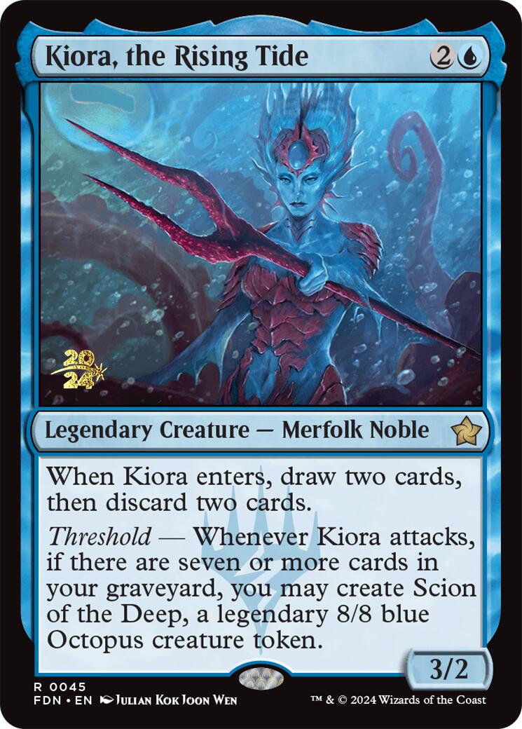 Kiora, the Rising Tide [Foundations Prerelease Promos] | Event Horizon Hobbies CA