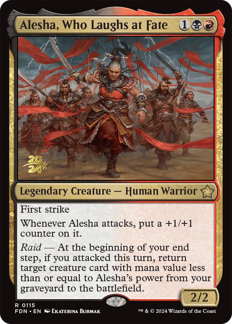 Alesha, Who Laughs at Fate [Foundations Prerelease Promos] | Event Horizon Hobbies CA