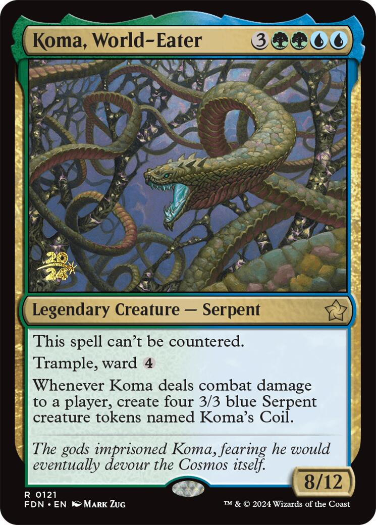 Koma, World-Eater [Foundations Prerelease Promos] | Event Horizon Hobbies CA