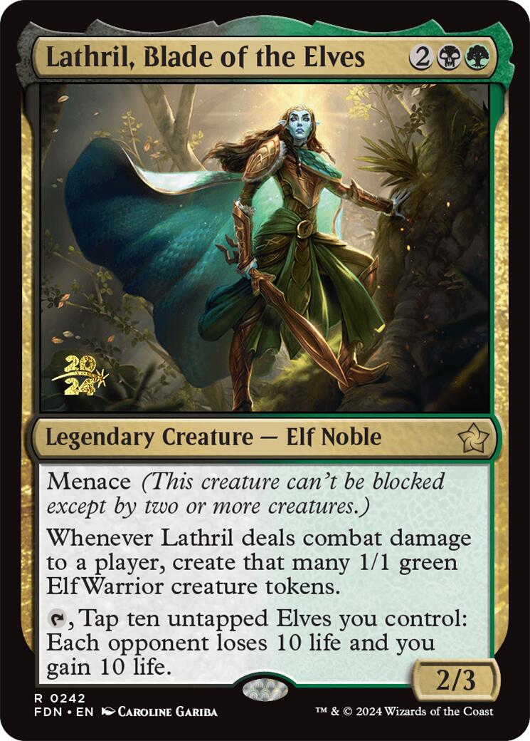 Lathril, Blade of the Elves [Foundations Prerelease Promos] | Event Horizon Hobbies CA