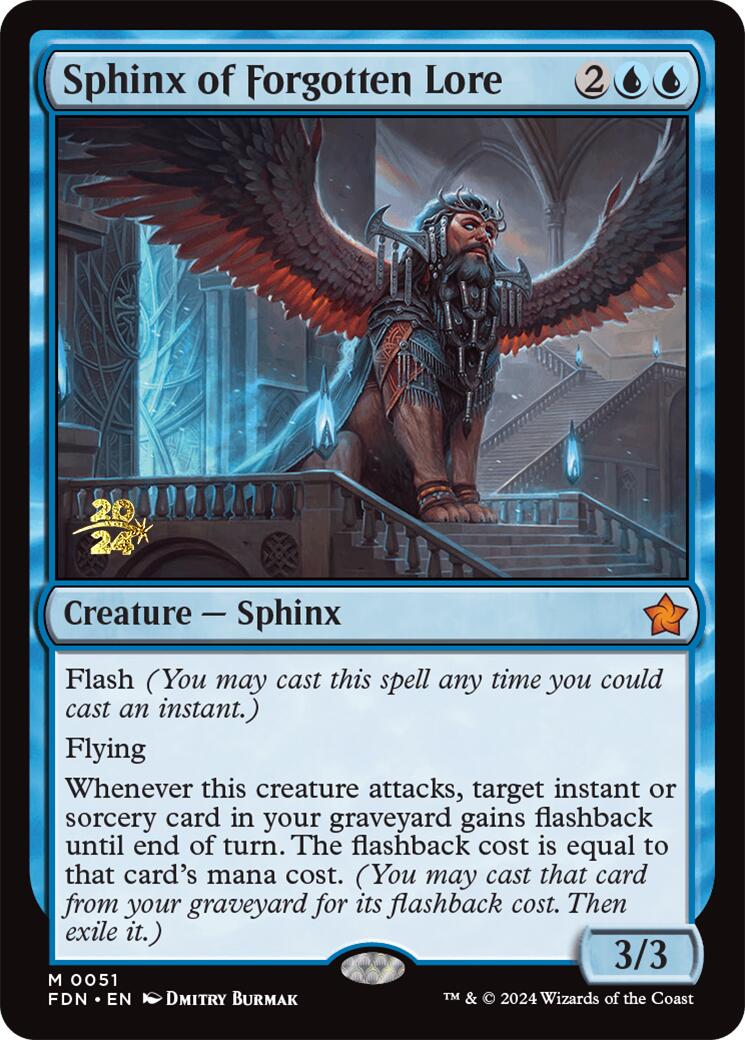 Sphinx of Forgotten Lore [Foundations Prerelease Promos] | Event Horizon Hobbies CA