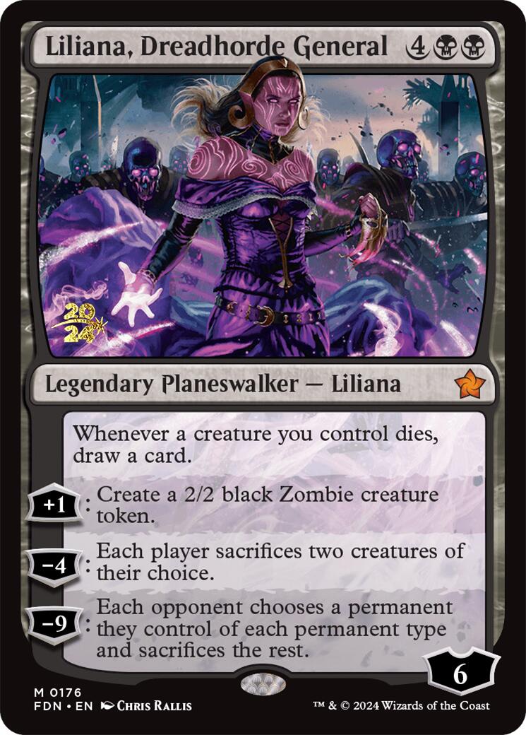 Liliana, Dreadhorde General [Foundations Prerelease Promos] | Event Horizon Hobbies CA