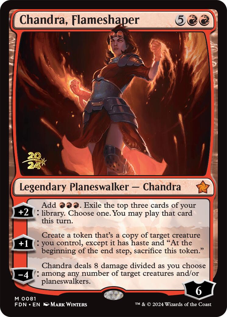 Chandra, Flameshaper [Foundations Prerelease Promos] | Event Horizon Hobbies CA