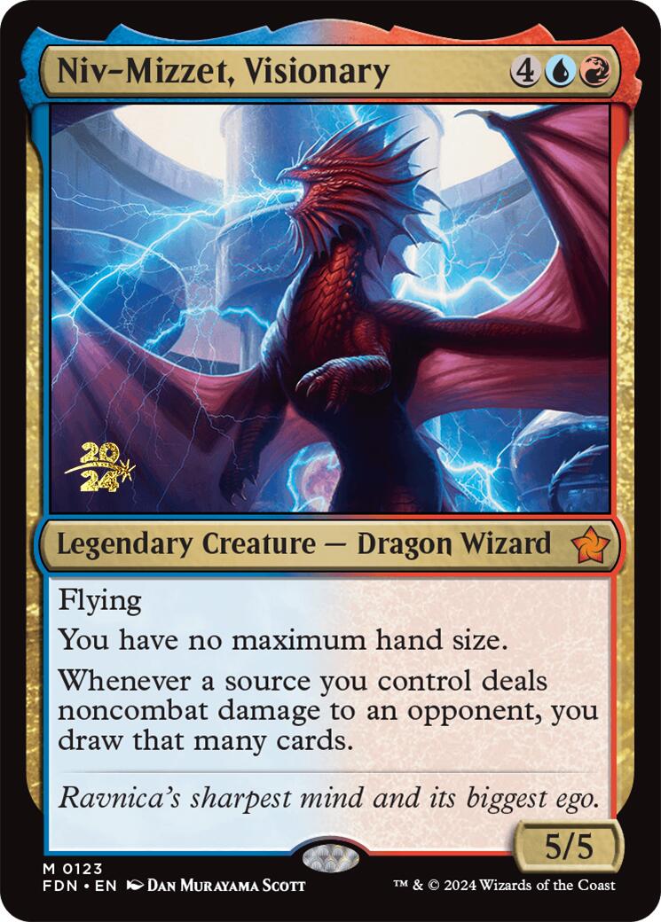 Niv-Mizzet, Visionary [Foundations Prerelease Promos] | Event Horizon Hobbies CA