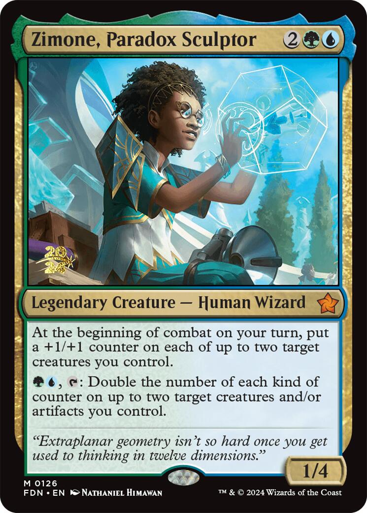 Zimone, Paradox Sculptor [Foundations Prerelease Promos] | Event Horizon Hobbies CA