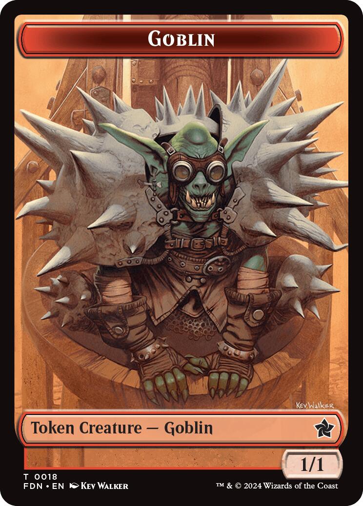 Drake // Goblin Doubled-Sided Token [Foundations Tokens] | Event Horizon Hobbies CA