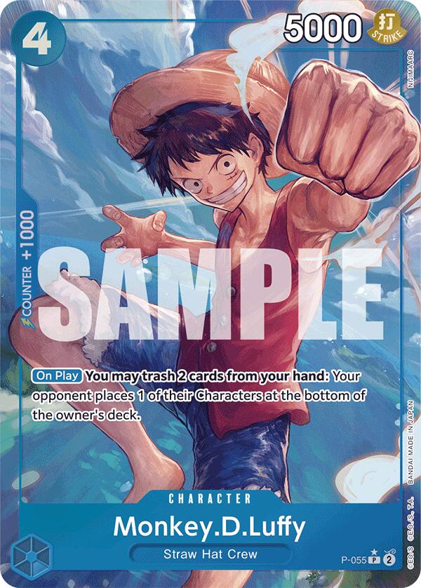 Monkey.D.Luffy (P-055) (Full Art) [Premium Booster -The Best-] | Event Horizon Hobbies CA