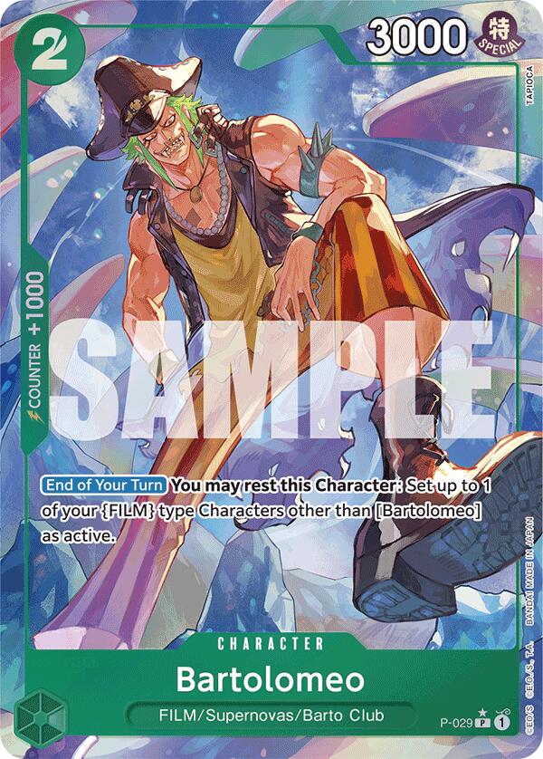 Bartolomeo (P-029) (Full Art) [Premium Booster -The Best-] | Event Horizon Hobbies CA