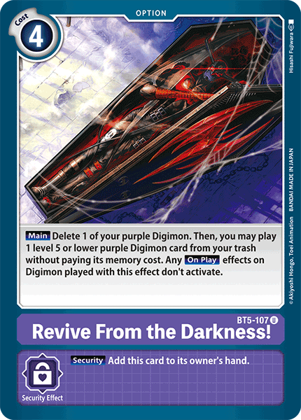 Revive From the Darkness! [BT5-107] [Battle of Omni] | Event Horizon Hobbies CA