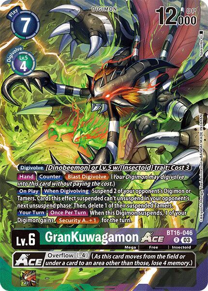 GranKuwagamon ACE [BT16-046] (Alternate Art) [Special Limited Set] | Event Horizon Hobbies CA