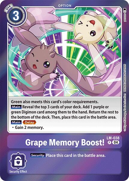 Grape Memory Boost! [LM-038] [Special Limited Set] | Event Horizon Hobbies CA