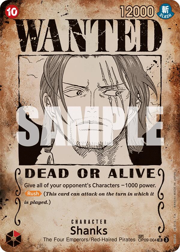 Shanks (Wanted Poster) [Emperors in the New World] | Event Horizon Hobbies CA