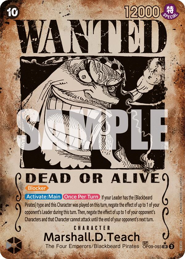 Marshall.D.Teach (Wanted Poster) [Emperors in the New World] | Event Horizon Hobbies CA