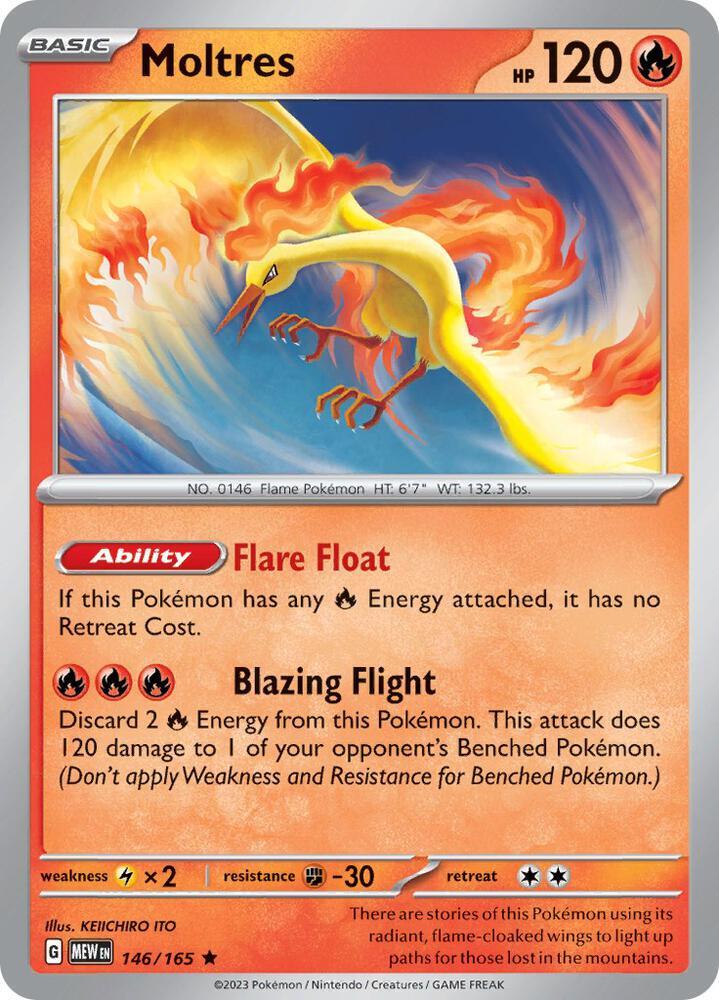 Moltres (146/165 - Deck Exclusives) [Scarlet & Violet 151] | Event Horizon Hobbies CA