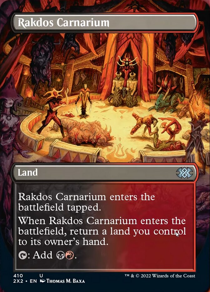 Rakdos Carnarium (Borderless Alternate Art) [Double Masters 2022] | Event Horizon Hobbies CA