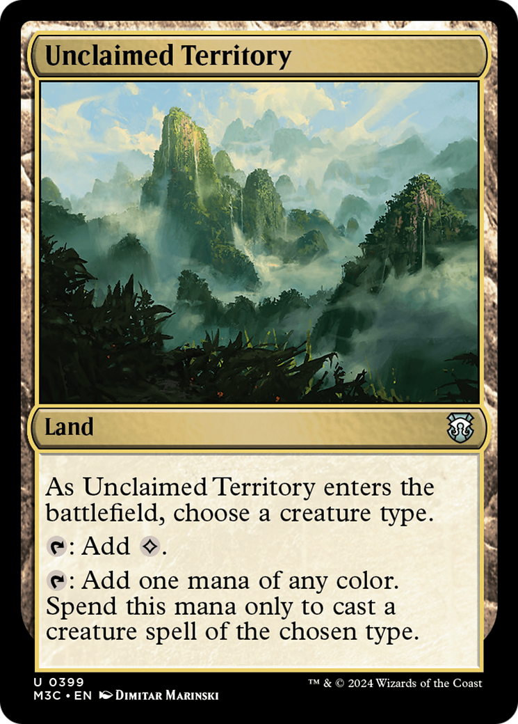 Unclaimed Territory (Ripple Foil) [Modern Horizons 3 Commander] | Event Horizon Hobbies CA