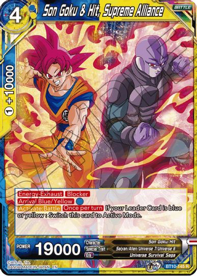 Son Goku & Hit, Supreme Alliance (Event Pack 08) (BT10-145) [Tournament Promotion Cards] | Event Horizon Hobbies CA