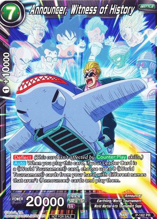 Announcer, Witness of History (Power Booster) (P-162) [Promotion Cards] | Event Horizon Hobbies CA