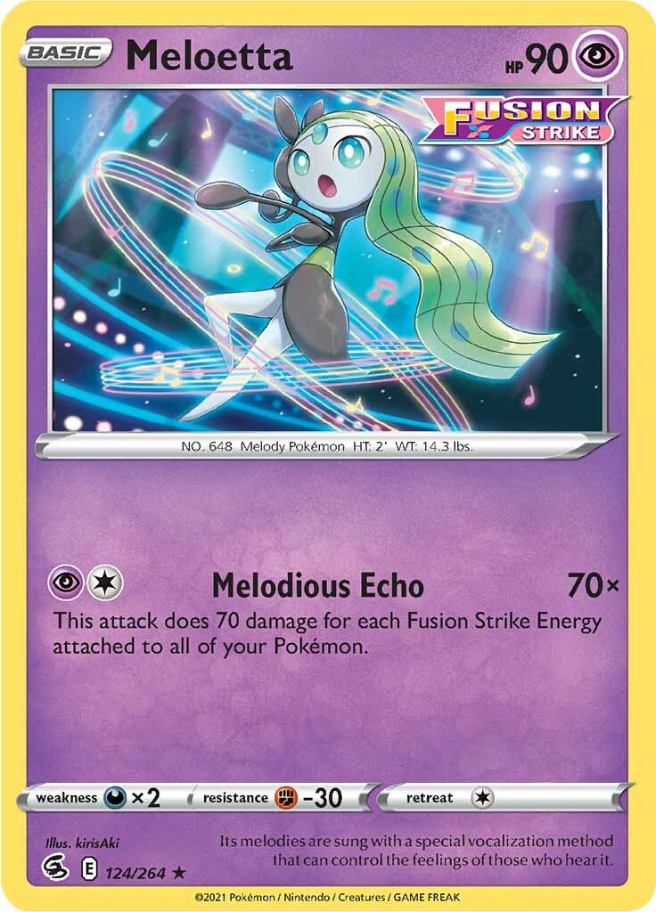 Meloetta (124/264) [Sword & Shield: Fusion Strike] | Event Horizon Hobbies CA