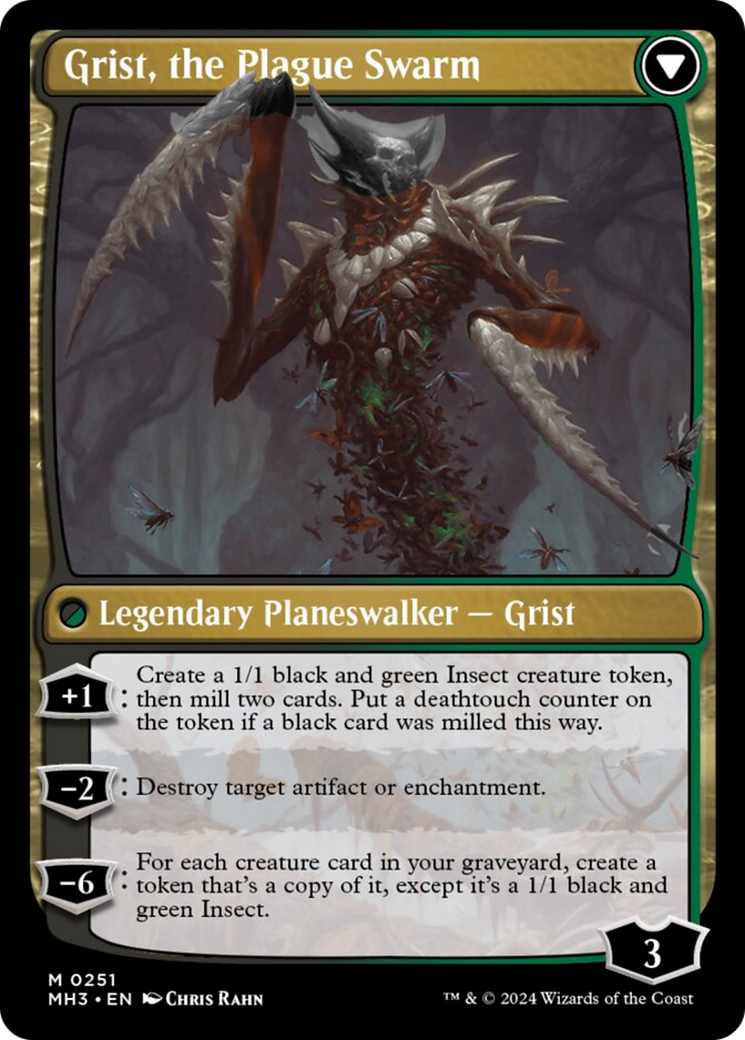 Grist, Voracious Larva // Grist, the Plague Swarm [Modern Horizons 3] | Event Horizon Hobbies CA