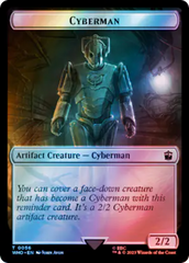 Warrior // Cyberman Double-Sided Token (Surge Foil) [Doctor Who Tokens] | Event Horizon Hobbies CA