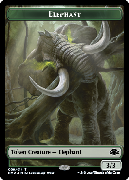 Elephant Token [Dominaria Remastered Tokens] | Event Horizon Hobbies CA