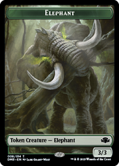 Elephant // Griffin Double-Sided Token [Dominaria Remastered Tokens] | Event Horizon Hobbies CA