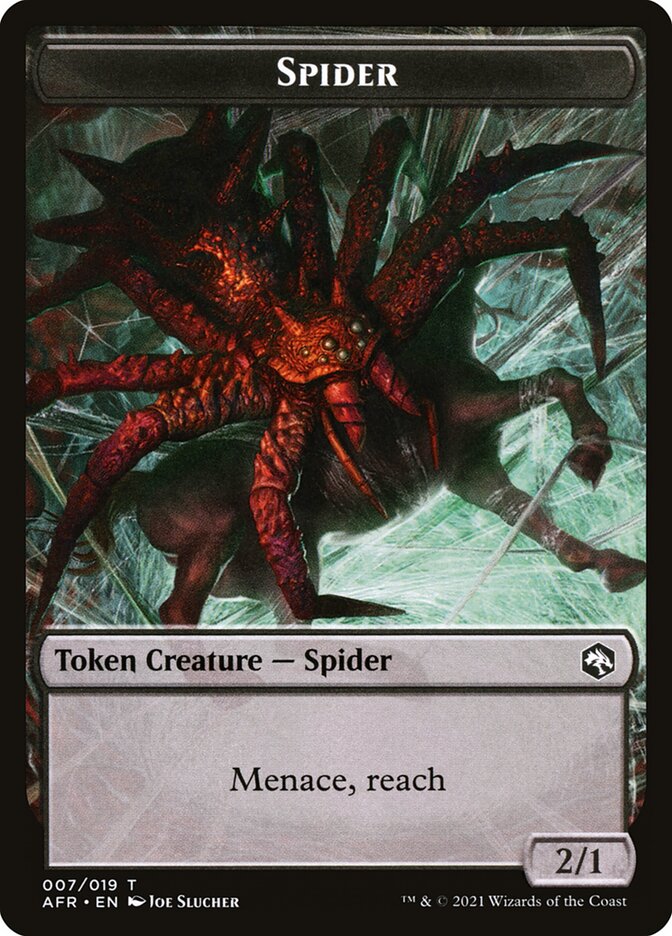 Spider // Zombie Double-Sided Token [Dungeons & Dragons: Adventures in the Forgotten Realms Tokens] | Event Horizon Hobbies CA